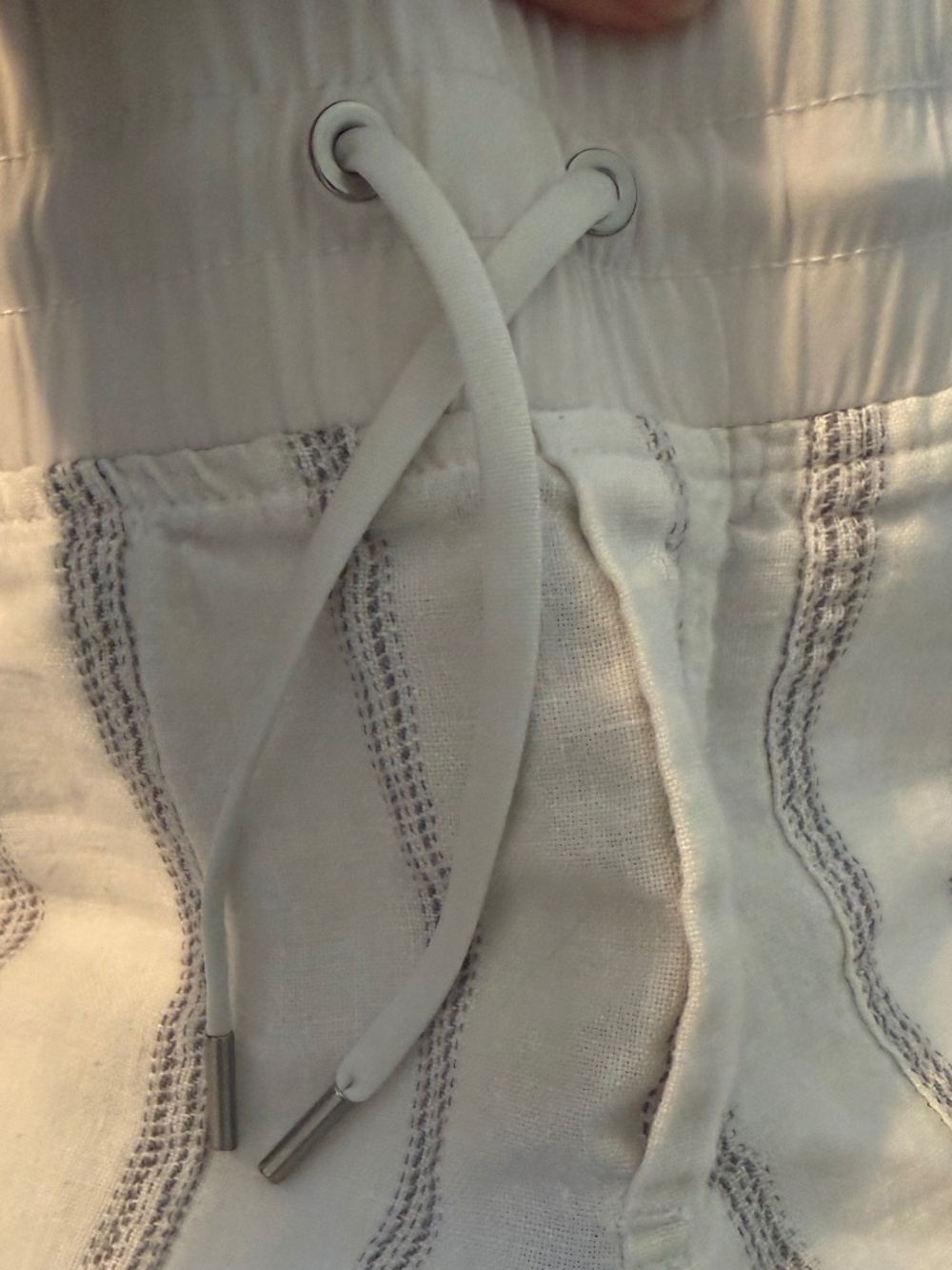 Athleta Striped Linen Cabo Wide Leg Pants sz4 - Picture 7 of 7